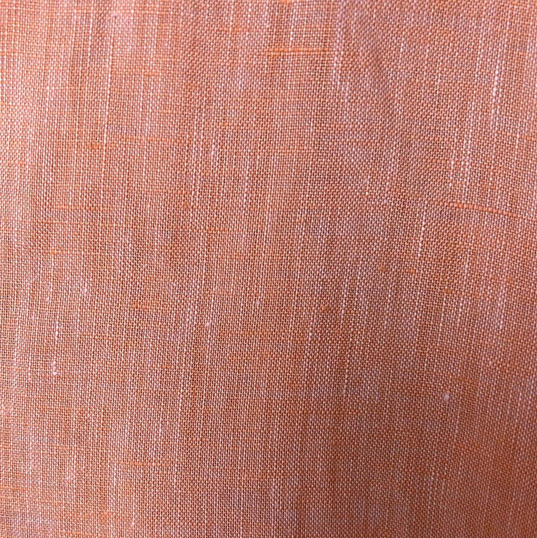 Camicia da uomo in lino manica lunga, arancio