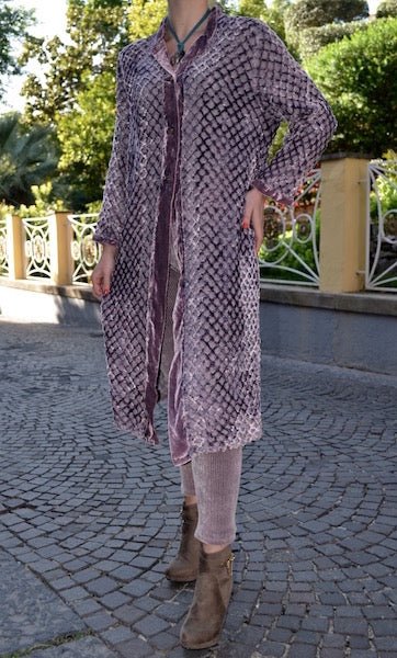 Pantalone in velluto elastico