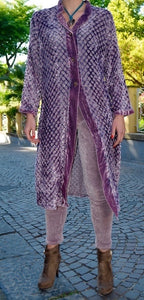 Pantalone in velluto elastico