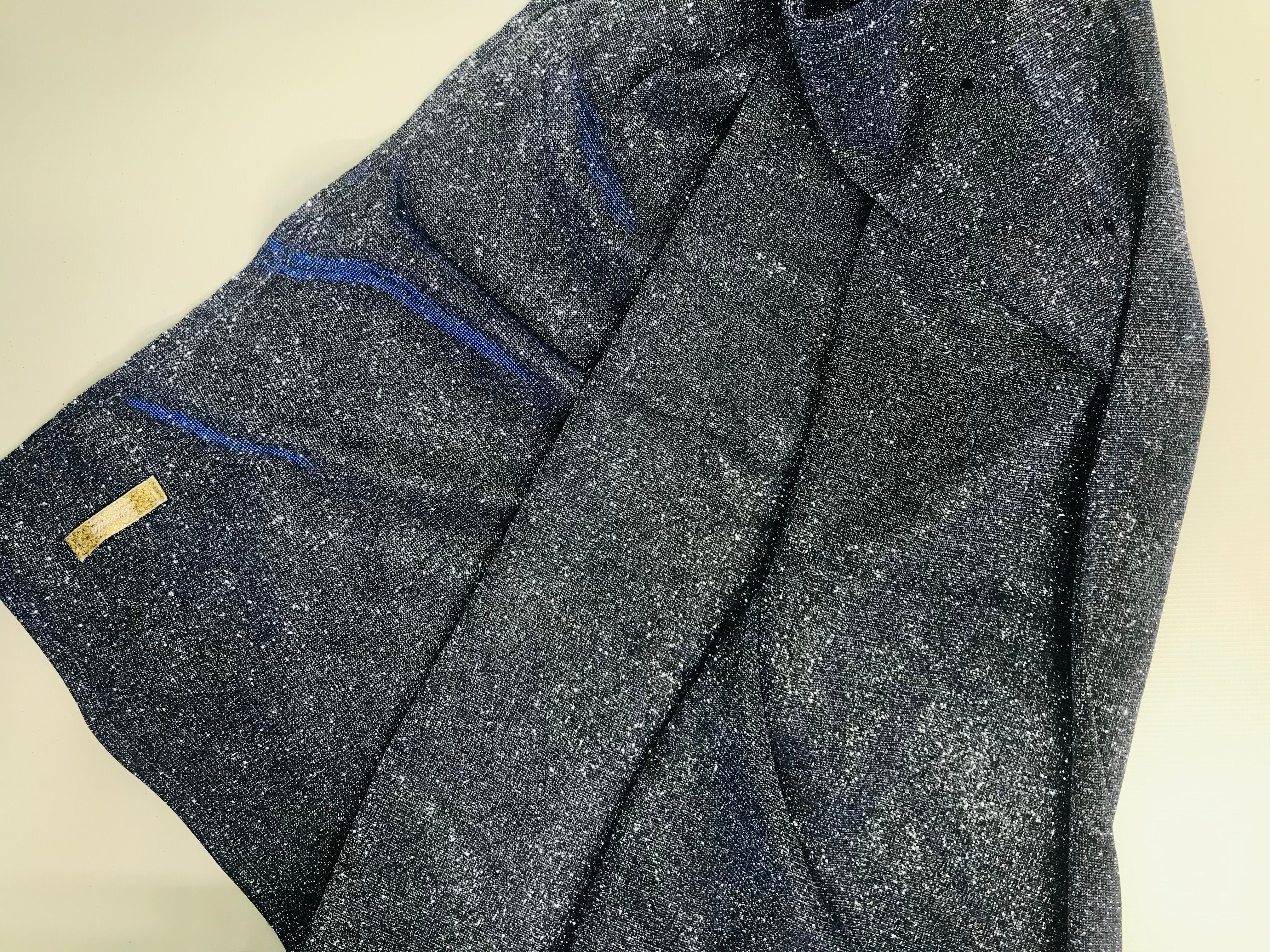 Sciarpa lurex blu