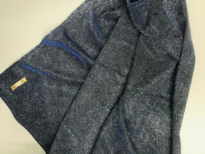 Sciarpa lurex blu